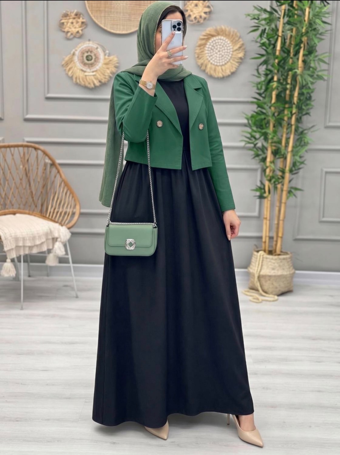 کت سارافون زمرد زنانه