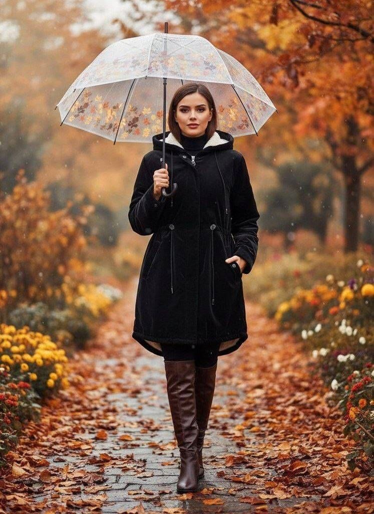 کاپشن زنانه مدل لیوسا سیلیکونی
