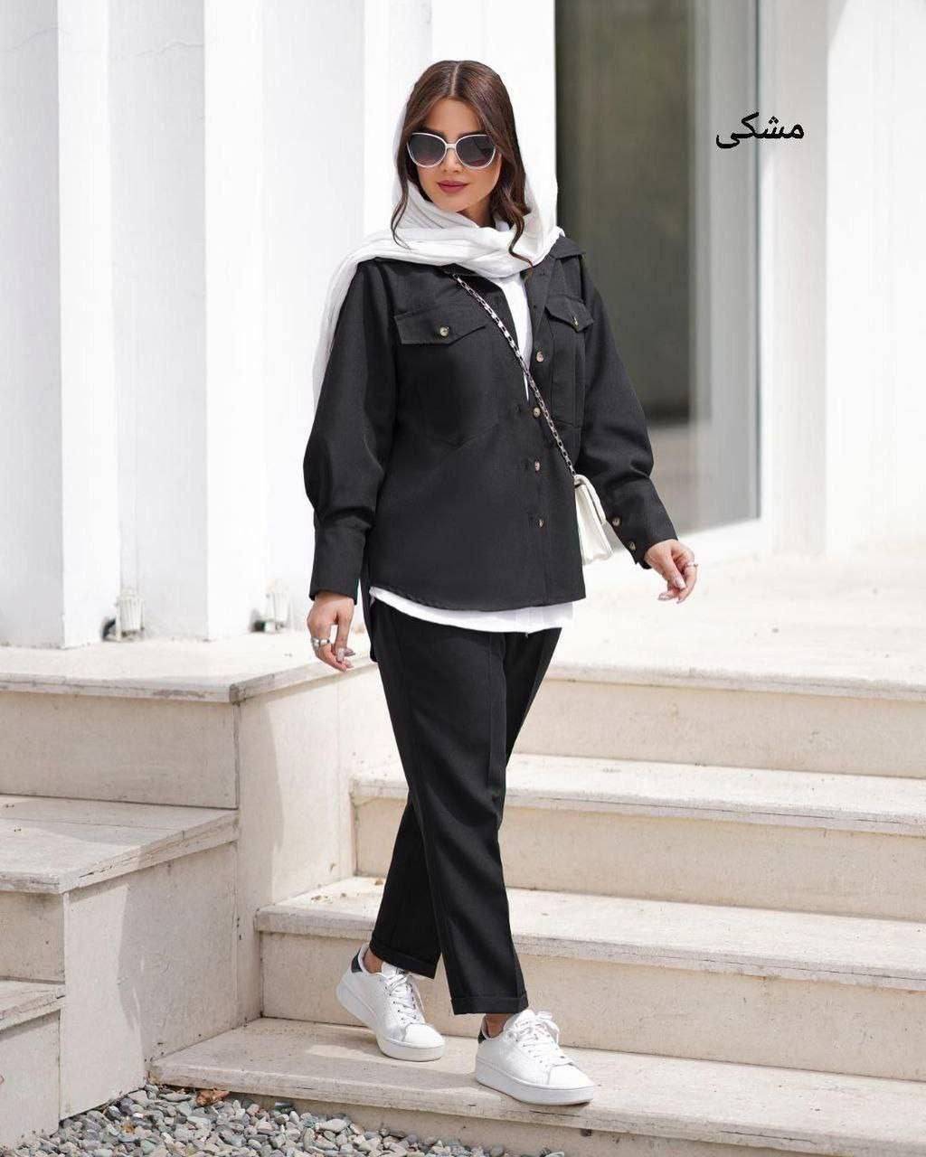 ست مانتو شلوار زنانه مدل بهارک