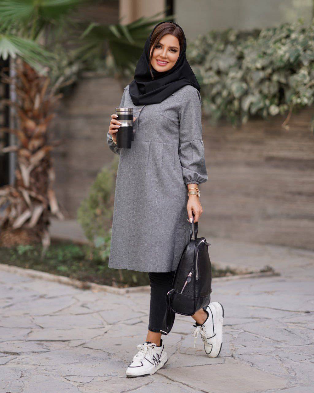 مانتو دانشجویی زنانه مدل شاد