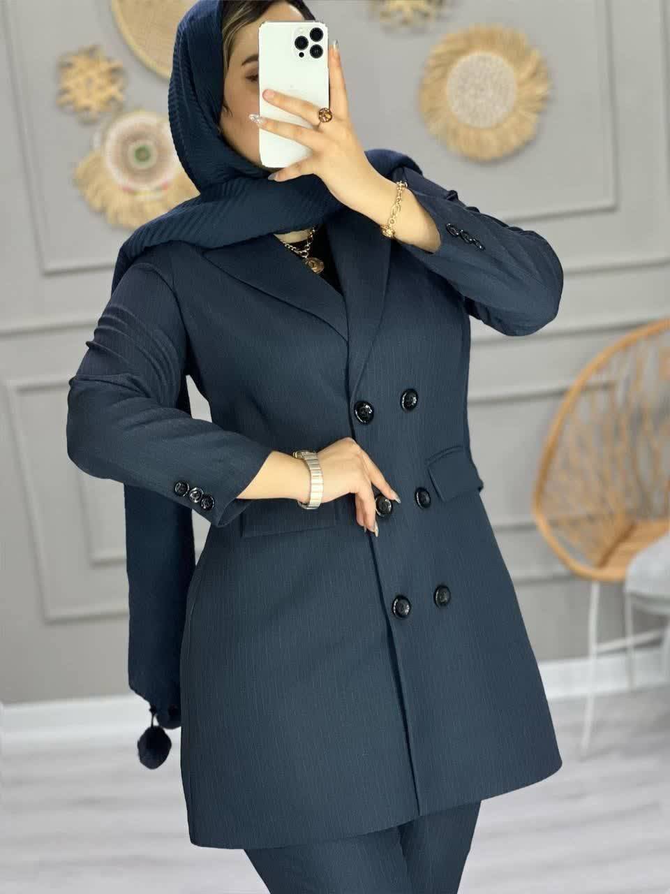 مانتو شلوار اداری زنانه مدل لیانا