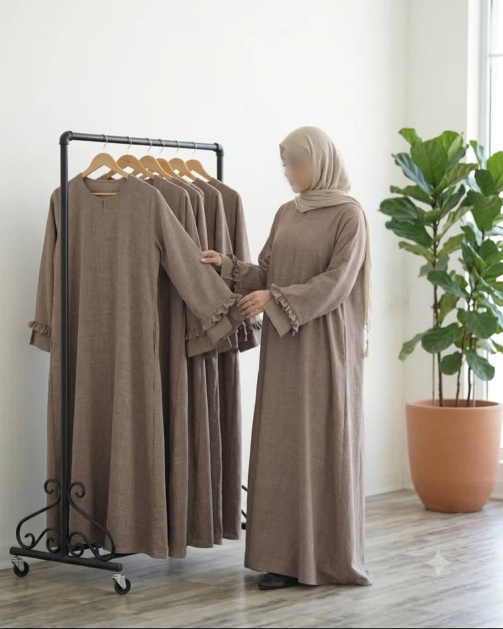 عبا استین چیندار زنانه حراج