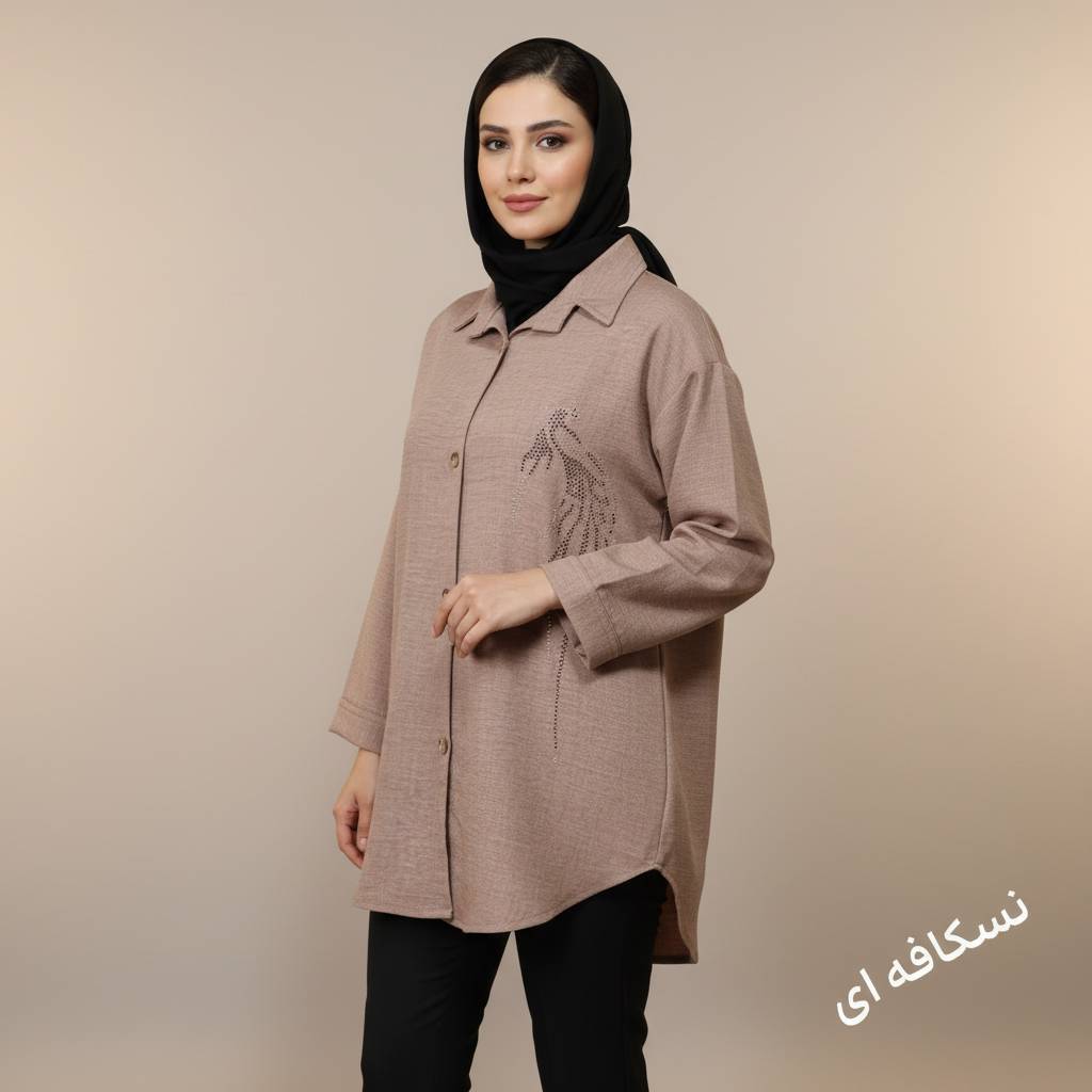 شومیز مانتویی طاووس 164
