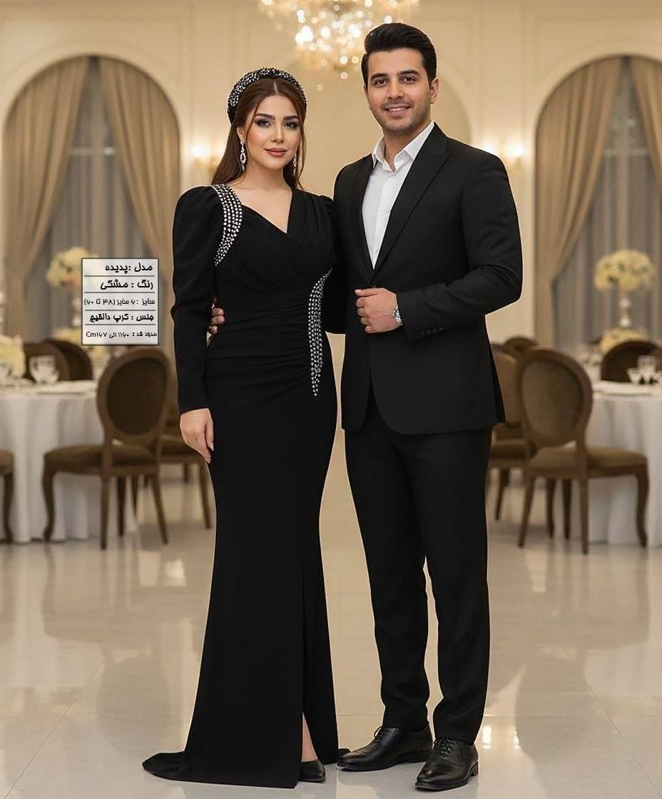ماکسی مجلسی زنانه مدل مانیسا