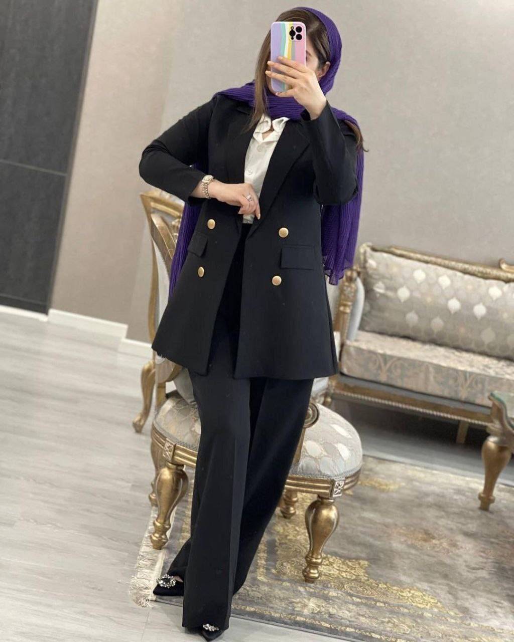 کت شلوار مزونی زنانه مدل سوگل