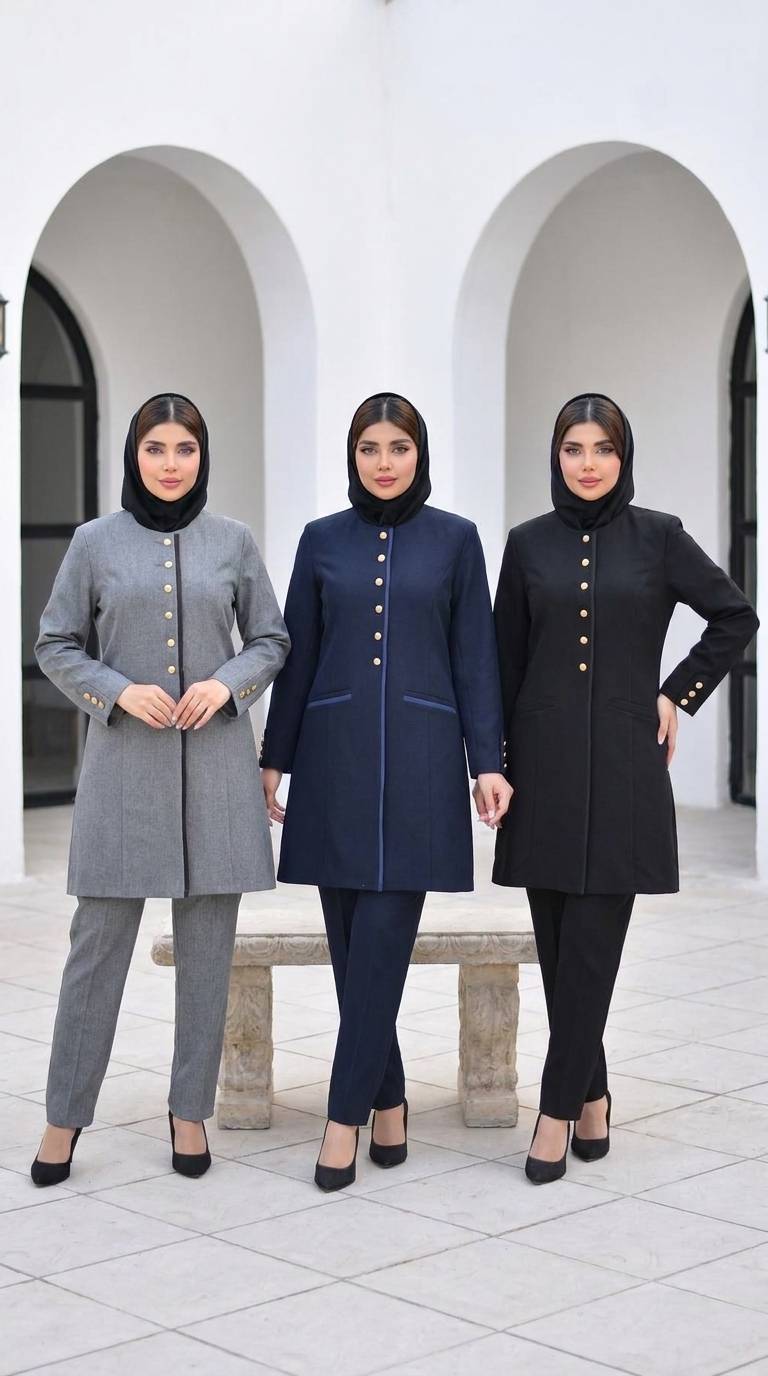 مانتو شلوار زنانه اداری مدل تینا ارسال10روزه